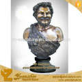 west casting brass bust statue of man for home decoration